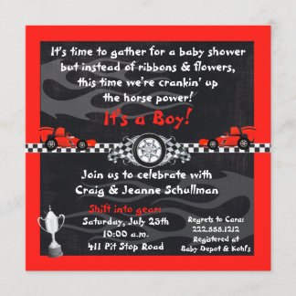 Bjuda in Tävling-bilbarnskuvrar i Flagga Inbjudningar