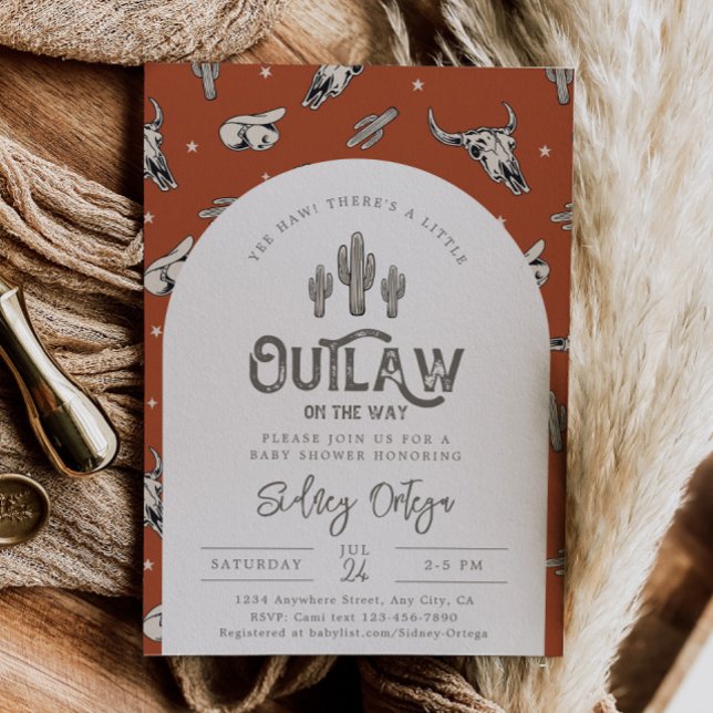 Bjuda in vilda western Shower-inbjudningar | Cowbo Inbjudningar (Skapare uppladdad)