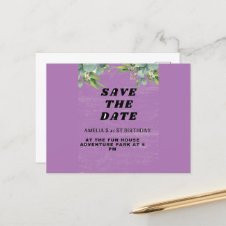 Bjuddagsinbjudan Vykort