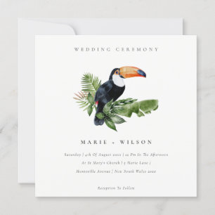 Bjudinbjudan till elegant Tropical Rainforest Touc Tack Kort