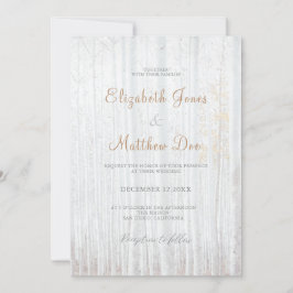 Bjudinbjudan till Forest Mountain White Birch Wedd Inbjudningar