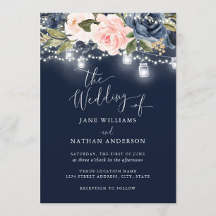 Bjudinbjudan till Guld-Blommigten Rustic Wood Wed Inbjudningar