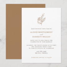 Bjudinbjudan till höstfestsblomma