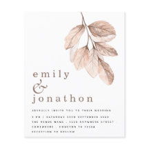 Bjudinbjudan till  Löv för budgetElegant