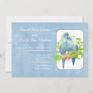 Bjudinbjudan till Parrot Tropical Nature Wedding Inbjudningar