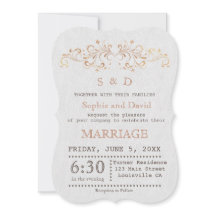 Bjudinbjudan till Ro Guld-blomman med blommor från