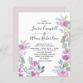 Bjudinbjudan till Rosa av av vattenfärgen för euk