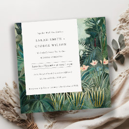 Bjudinbjudan till Rustic Exotic Tropical Rainfores Tack Kort