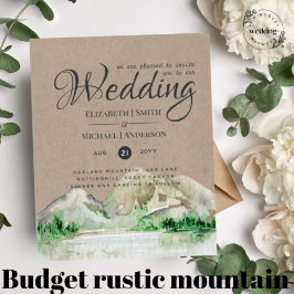 Bjudinbjudan till skogslappen i Rustic Mountain Br