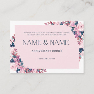 Bjudkort för Botaniska Ram-årsdagen Tilläggskort