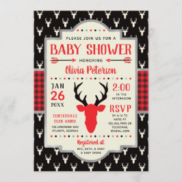 Bjudmarks-inbjudan för babyskor, Buffalo Play Inbjudningar