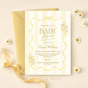 Bjudning till bi-babyshower inbjudningar