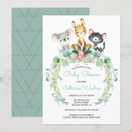 Bjukbildsinbjudningar | Australian Jungle Spädbarn Inbjudningar