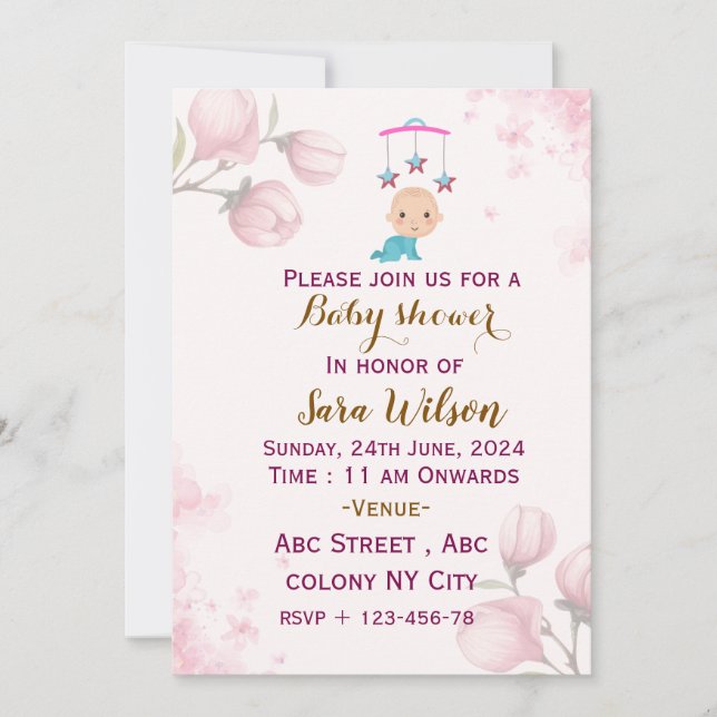 Bjukbildsinbjudningar Inbjudningar (Framsida)