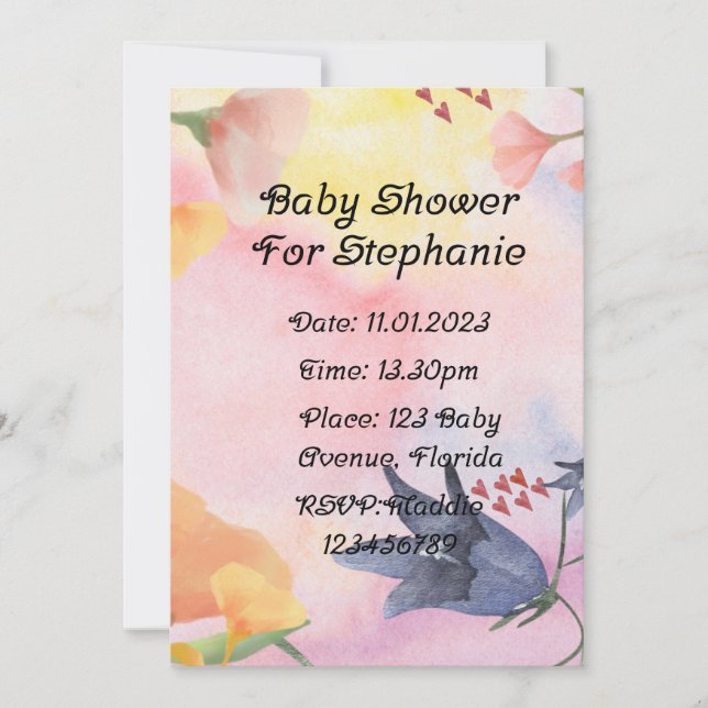 Bjukbildsinbjudningar Inbjudningar (Framsida)