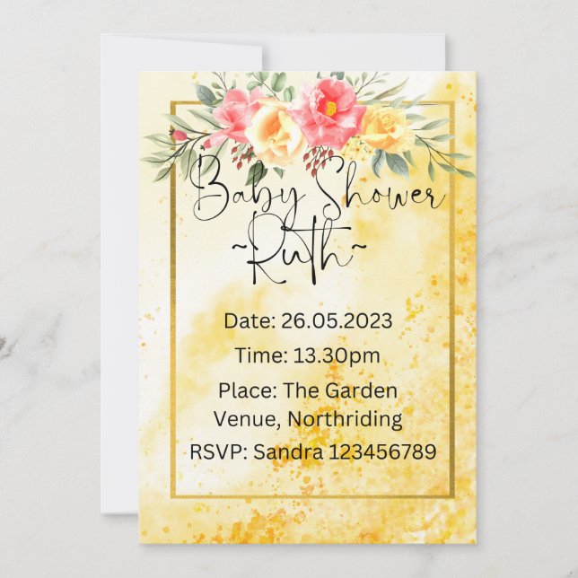 Bjukbildsinbjudningar Inbjudningar (Framsida)