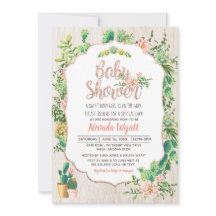 Bjukinbjudan till Desert Flower & Ro Guld Baby Sho