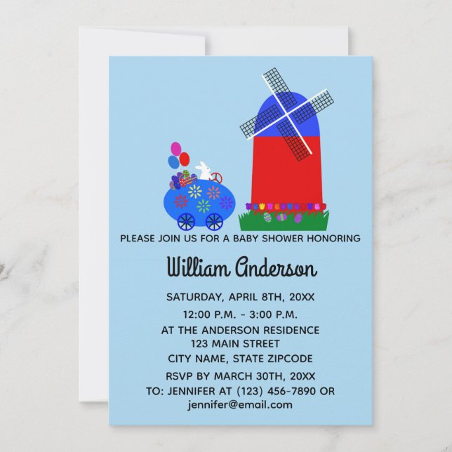 Bjukskjortan Bunny ÄGGKOR #4-2 Inbjudningskort (Framsida)