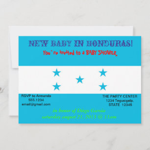 Bjukstöldsinbjudan till Flagga Honduras Inbjudningar