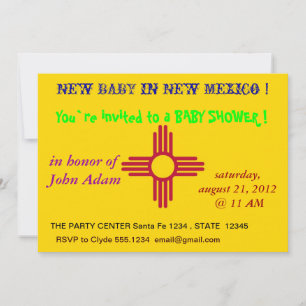 Bjukstöldsinbjudan till Flagga i New mexico Inbjudningar