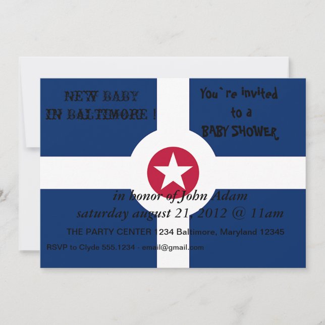 Bjukstöldsinbjudan till Flagga Indianapolis Inbjudningar (Framsida)