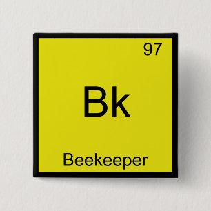 Bk - Biodling Funny Chemistry Inslag Symbol Tee Knapp