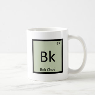 Bk - Bok Choy Grönsakskemi Periodiska Systemet Kaffemugg