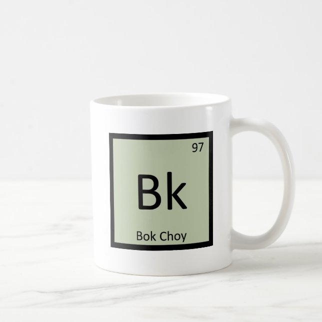 Bk - Bok Choy Grönsakskemi Periodiska Systemet Kaffemugg (Höger)