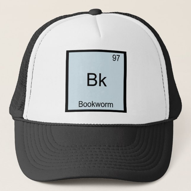 Bk - Bokmask Tröja Rolig Kemisk Elemente Symbol Truckerkeps (Framsida)