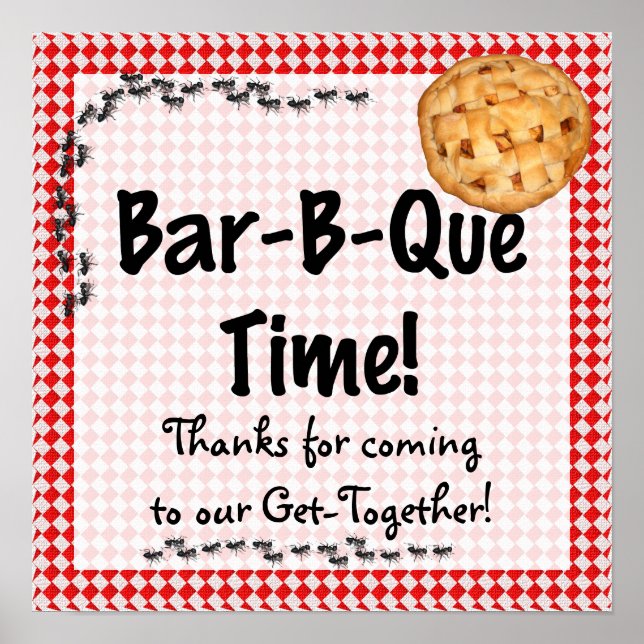 BK-Poster för sommarfödelsedag Poster (Framsidan)