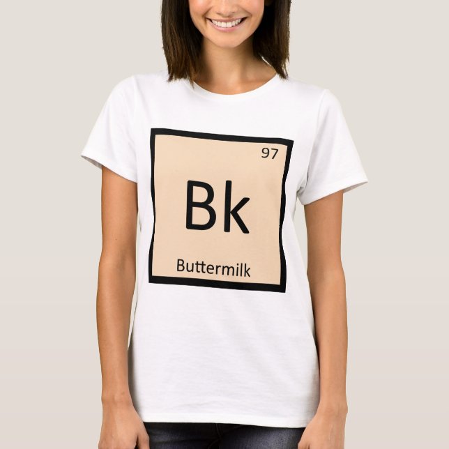 Bk - Smörsyra kemi periodiska systemets symbol Tröja (Framsida)