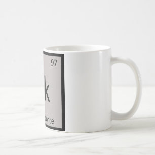 Bk - Svart Lakrits Kemisk Periodiska Systemet Kaffemugg