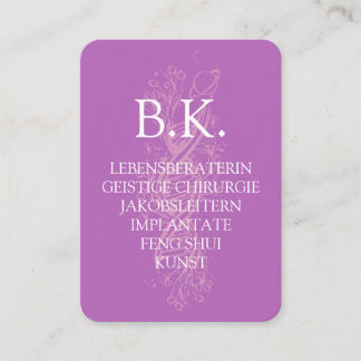BK-Visitenkarte Visitenkarte Visitkort