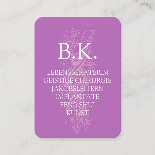 BK-Visitenkarte Visitenkarte Visitkort (Framsida)