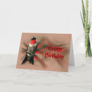 Bkgr-skräddarsy Male- grafiskt för Hummingbird Tack Kort