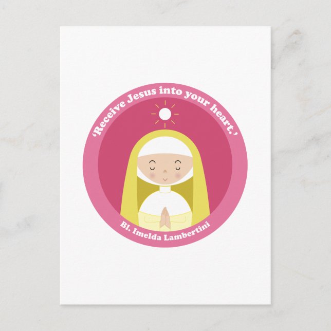 Bl. Imelda Lambertini Vykort (Framsida)