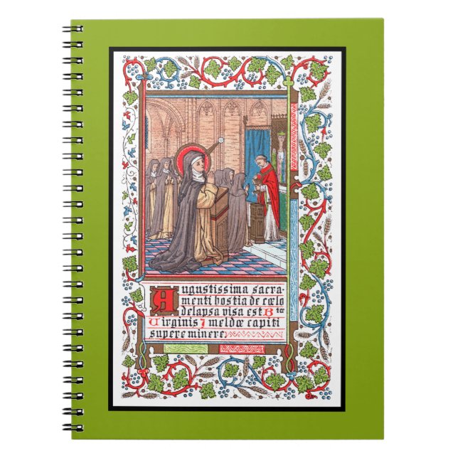 Bl. Imelda Lambertinis mirakel (VVP 010)  Anteckningsbok (Framsidan)