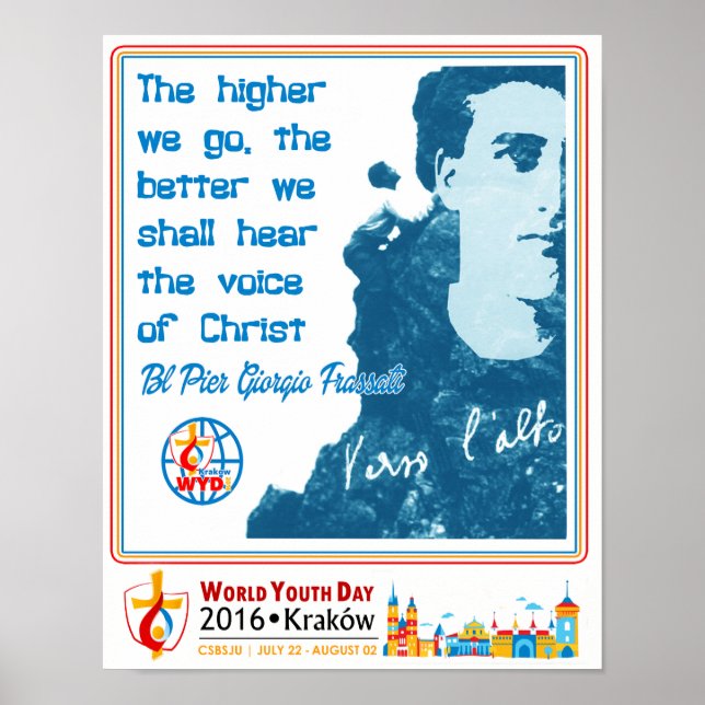 BL PIER GIORGIO FRASSATI WORLD YOUTH DAY 2016 POSTER (Framsidan)