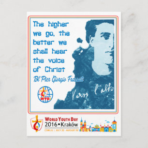 BL PIER GIORGIO FRASSATI WORLD YOUTH DAY 2016 VYKORT