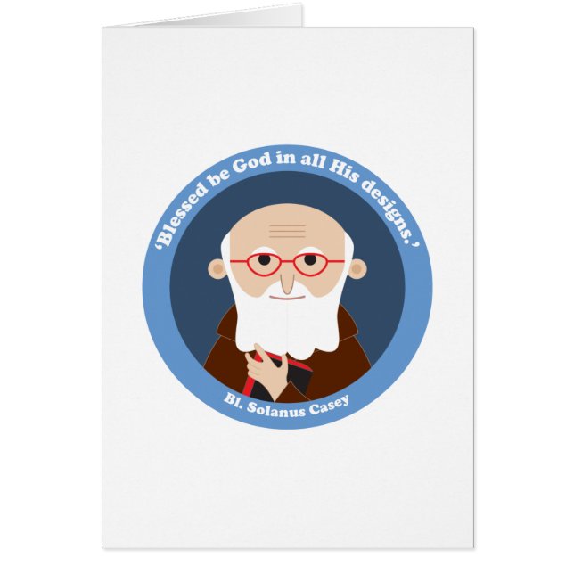 Bl. Solanus Casey Hälsningskort (Framsidan)