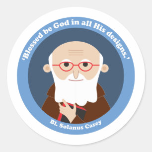 Bl. Solanus Casey Runt Klistermärke