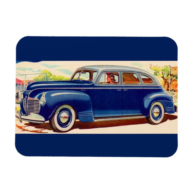 blå 1941 Plymouth Magnet (Horisontell)