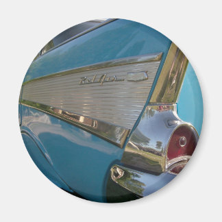 blå 1957 Chevy Magnet