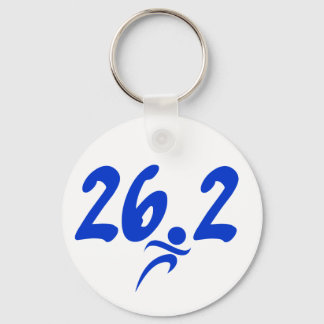 Blå 26.2 maraton nyckelring