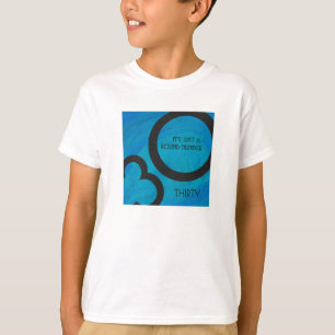 Blå 30-årsjubileum t shirt