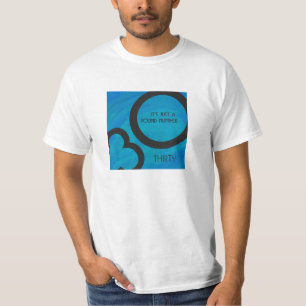 Blå 30-årsjubileum tee