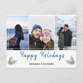 Blå 3-fotojul, Helgdag Vykort