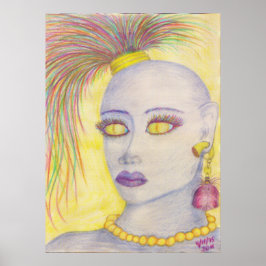 Blå 3-raster2 poster