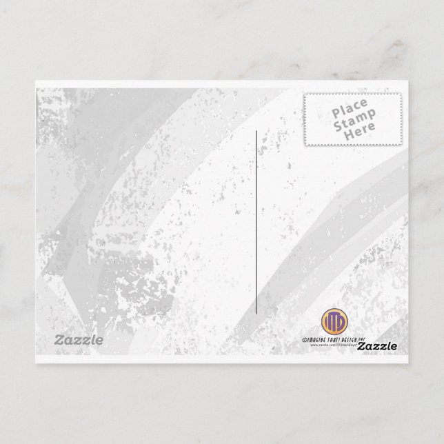 Blå 60-årsjubileum vykort (Baksida)