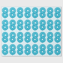 Blå 8-bubblor, Papper Presentpapper